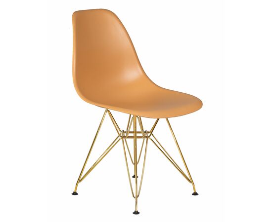 Набор 4 шт Стул обеденный DOBRIN DSR, ножки золотые, цвет персиковый (NX-Y-06), Вариант: ножки золотые, цвет персиковый (NX-Y-06), изображение 3 | Интернет магазин мебели и декора LifeDekor