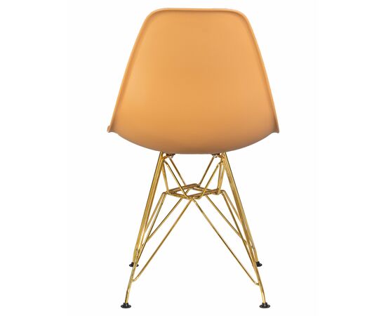Набор 4 шт Стул обеденный DOBRIN DSR, ножки золотые, цвет персиковый (NX-Y-06), Вариант: ножки золотые, цвет персиковый (NX-Y-06), изображение 6 | Интернет магазин мебели и декора LifeDekor