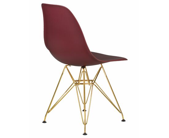 Набор 4 шт Стул обеденный DOBRIN DSR, ножки золотые, цвет сливовый (R-13), Вариант: ножки золотые, цвет сливовый (R-13), изображение 5 | Интернет магазин мебели и декора LifeDekor