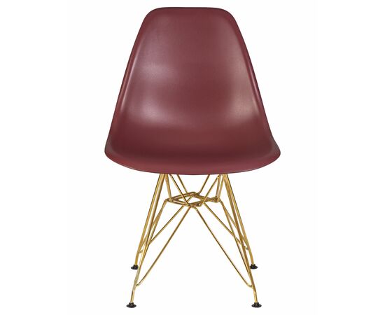 Набор 4 шт Стул обеденный DOBRIN DSR, ножки золотые, цвет сливовый (R-13), Вариант: ножки золотые, цвет сливовый (R-13), изображение 7 | Интернет магазин мебели и декора LifeDekor