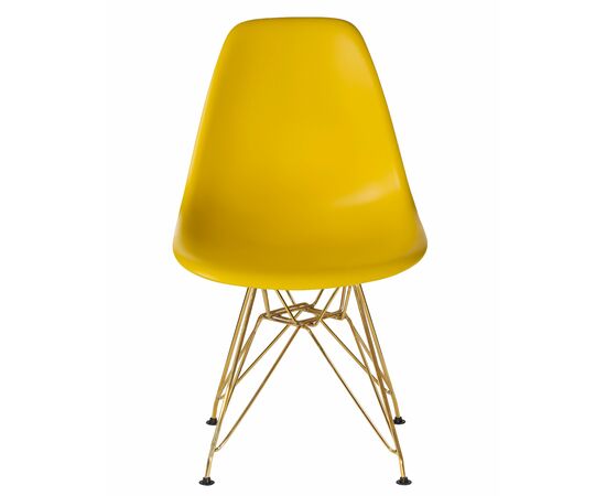 Набор 4 шт Стул обеденный DOBRIN DSR, ножки золотые, цвет жёлтый (Y-01), Вариант: ножки золотые, цвет жёлтый (Y-01), изображение 7 | Интернет магазин мебели и декора LifeDekor