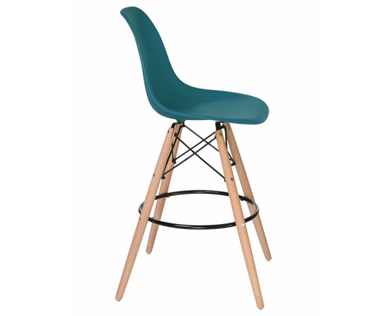 Набор 2 шт Стул барный DOBRIN DSW BAR, ножки светлый бук, цвет сиденья морской волны (G-05), Вариант: ножки светлый бук, цвет сиденья морской волны (G-05), изображение 4 | Интернет магазин мебели и декора LifeDekor