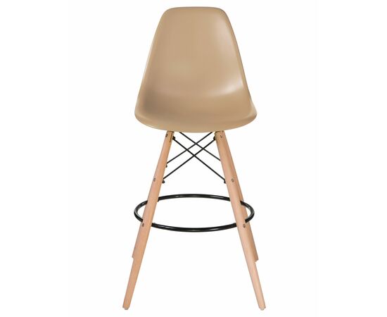 Набор 2 шт Стул барный DOBRIN DSW BAR, ножки светлый бук, цвет сиденья бежевый (GR-03), Вариант: ножки светлый бук, цвет сиденья бежевый (GR-03), изображение 7 | Интернет магазин мебели и декора LifeDekor