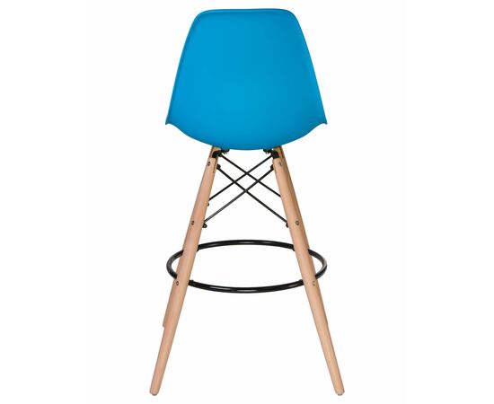 Набор 2 шт Стул барный DOBRIN DSW BAR, ножки светлый бук, цвет сиденья голубой (BE-02), Вариант: ножки светлый бук, цвет сиденья голубой (BE-02), изображение 6 | Интернет магазин мебели и декора LifeDekor