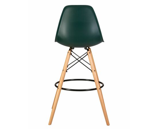 Набор 2 шт Стул барный DOBRIN DSW BAR, ножки светлый бук, цвет тёмно-зеленый (G-13), Вариант: ножки светлый бук, цвет тёмно-зеленый (G-13), изображение 6 | Интернет магазин мебели и декора LifeDekor