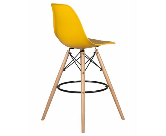 Набор 2 шт Стул барный DOBRIN DSW BAR, ножки светлый бук, цвет горчичный (Y-03), Вариант: ножки светлый бук, цвет горчичный (Y-03), изображение 5 | Интернет магазин мебели и декора LifeDekor