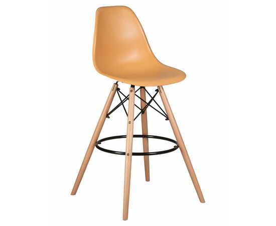 Набор 2 шт Стул барный DOBRIN DSW BAR, ножки светлый бук, цвет персиковый (NX-Y-06), Вариант: ножки светлый бук, цвет персиковый (NX-Y-06), изображение 2 | Интернет магазин мебели и декора LifeDekor