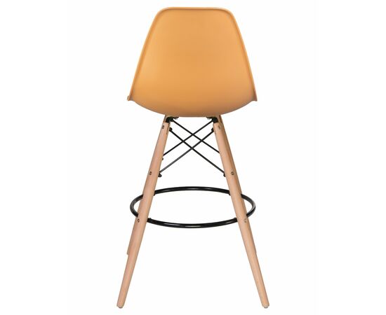 Набор 2 шт Стул барный DOBRIN DSW BAR, ножки светлый бук, цвет персиковый (NX-Y-06), Вариант: ножки светлый бук, цвет персиковый (NX-Y-06), изображение 6 | Интернет магазин мебели и декора LifeDekor