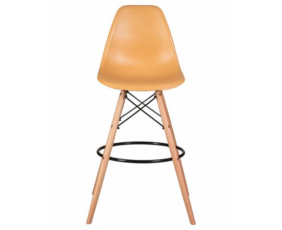 Набор 2 шт Стул барный DOBRIN DSW BAR, ножки светлый бук, цвет персиковый (NX-Y-06), Вариант: ножки светлый бук, цвет персиковый (NX-Y-06), изображение 7 | Интернет магазин мебели и декора LifeDekor