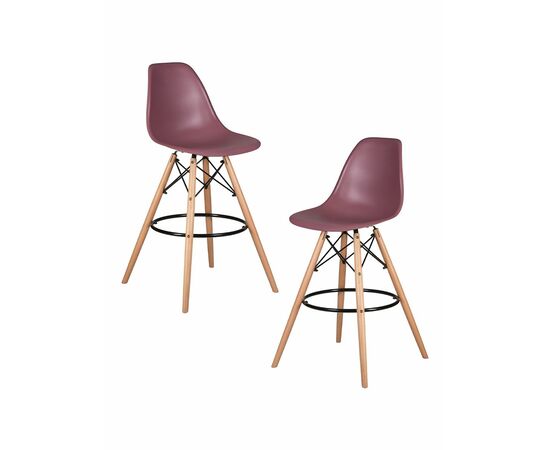 Набор 2 шт Стул барный DOBRIN DSW BAR, ножки светлый бук, цвет пыльная роза (NX-P-11), Вариант: ножки светлый бук, цвет пыльная роза (NX-P-11) | Интернет магазин мебели и декора LifeDekor