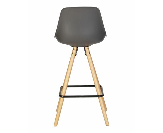 Набор 2 шт Стул полубарный DOBRIN RONNI, ножки светлый бук, тёмно-серый (GR-04), Вариант: ножки светлый бук, тёмно-серый (GR-04), изображение 6 | Интернет магазин мебели и декора LifeDekor