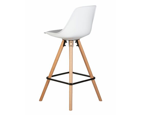 Набор 2 шт Стул полубарный DOBRIN RONNI, ножки светлый бук, белый (ZL-W-02), Вариант: ножки светлый бук, белый (ZL-W-02), изображение 5 | Интернет магазин мебели и декора LifeDekor