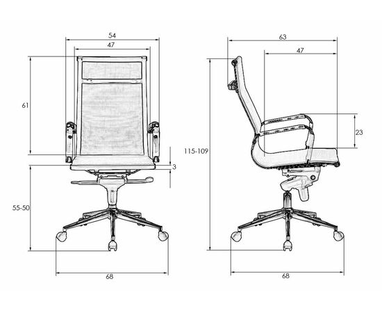 Набор 2 шт Офисное кресло для персонала DOBRIN CARTER, серый, Вариант: серый, изображение 9 | Интернет магазин мебели и декора LifeDekor