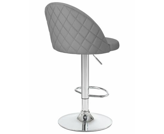 Набор 2 шт Стул барный DOBRIN MILANA, серый велюр (MJ9-75), Вариант: серый велюр (MJ9-75), изображение 5 | Интернет магазин мебели и декора LifeDekor
