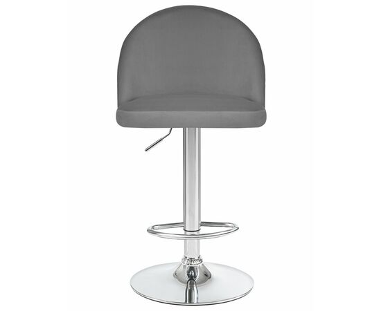 Набор 2 шт Стул барный DOBRIN MILANA, серый велюр (MJ9-75), Вариант: серый велюр (MJ9-75), изображение 7 | Интернет магазин мебели и декора LifeDekor