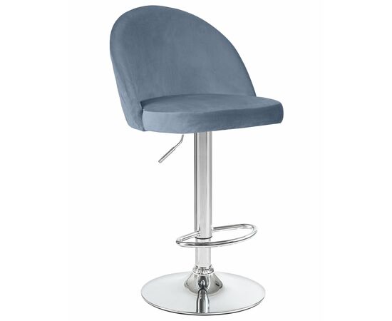 Набор 2 шт Стул барный DOBRIN MILANA, пудрово-голубой велюр (MJ9-74), Вариант: пудрово-голубой велюр (MJ9-74), изображение 2 | Интернет магазин мебели и декора LifeDekor