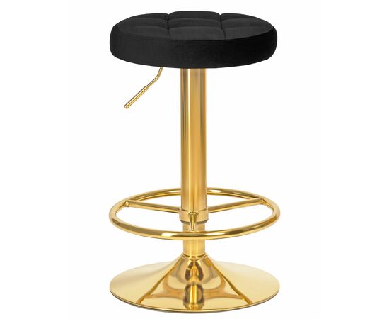 Набор 2 шт Табурет барный DOBRIN BRUNO GOLD, черный велюр (MJ9-101), Вариант: черный велюр (MJ9-101) | Интернет магазин мебели и декора LifeDekor