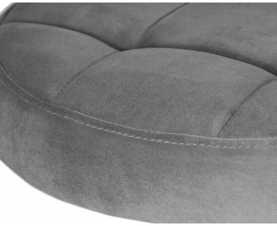 Набор 2 шт Табурет барный DOBRIN BRUNO GOLD, серый велюр (MJ9-75), Вариант: серый велюр (MJ9-75), изображение 3 | Интернет магазин мебели и декора LifeDekor