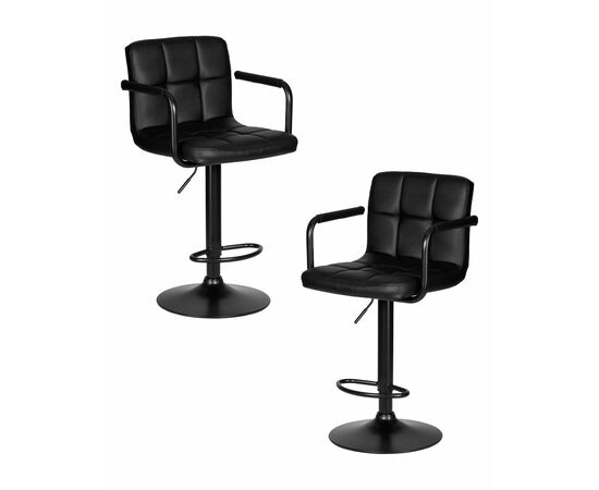 Набор 2 шт Стул барный DOBRIN KRUGER ARM BLACK, черный, Вариант: чёрный | Интернет магазин мебели и декора LifeDekor