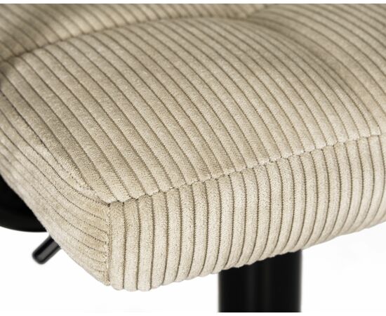 Набор 2 шт Стул барный DOBRIN KRUGER ARM BLACK, бежевый вельвет (LAR-E2041-04), Вариант: бежевый вельвет (LAR-E2041-04), изображение 8 | Интернет магазин мебели и декора LifeDekor