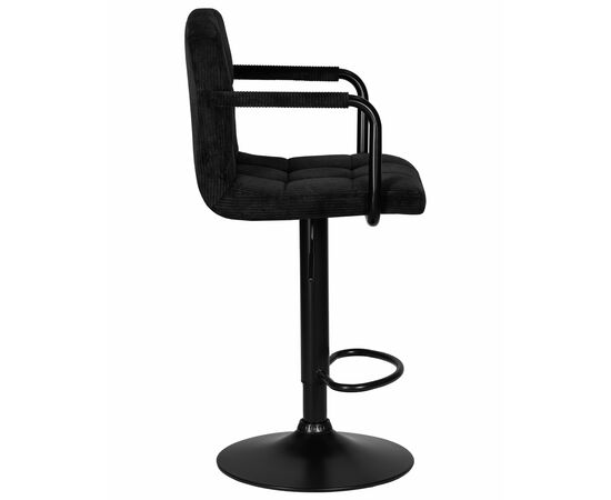 Набор 2 шт Стул барный DOBRIN KRUGER ARM BLACK, черный вельвет (LAR-E2041-52), Вариант: черный вельвет (LAR-E2041-52), изображение 4 | Интернет магазин мебели и декора LifeDekor