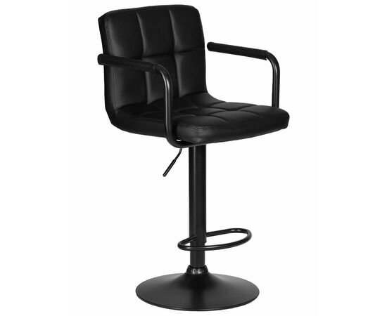 Набор 2 шт Стул барный DOBRIN KRUGER ARM BLACK, черный, Вариант: чёрный, изображение 3 | Интернет магазин мебели и декора LifeDekor