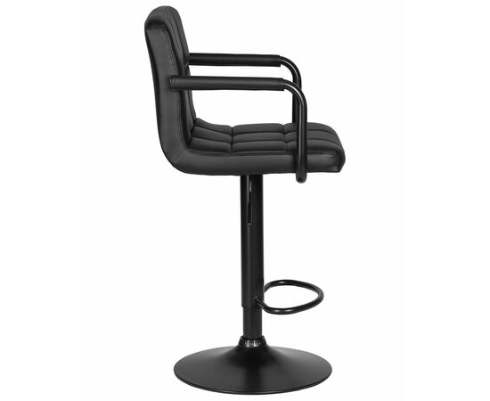 Набор 2 шт Стул барный DOBRIN KRUGER ARM BLACK, черный, Вариант: чёрный, изображение 4 | Интернет магазин мебели и декора LifeDekor