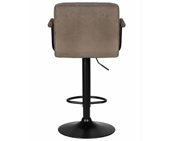 Набор 2 шт Стул барный DOBRIN KRUGER ARM BLACK, какао вельвет (LAR-E2041-05), Вариант: какао вельвет (LAR-E2041-05), изображение 6 | Интернет магазин мебели и декора LifeDekor