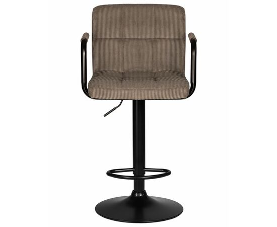 Набор 2 шт Стул барный DOBRIN KRUGER ARM BLACK, какао вельвет (LAR-E2041-05), Вариант: какао вельвет (LAR-E2041-05), изображение 7 | Интернет магазин мебели и декора LifeDekor