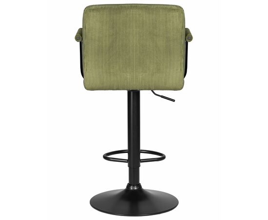 Набор 2 шт Стул барный DOBRIN KRUGER ARM BLACK, зеленый вельвет (LAR-E2041-7), Вариант: зеленый вельвет (LAR-E2041-7), изображение 6 | Интернет магазин мебели и декора LifeDekor