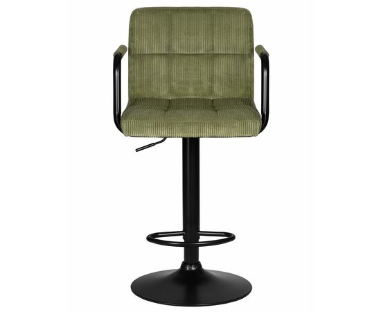Набор 2 шт Стул барный DOBRIN KRUGER ARM BLACK, зеленый вельвет (LAR-E2041-7), Вариант: зеленый вельвет (LAR-E2041-7), изображение 7 | Интернет магазин мебели и декора LifeDekor