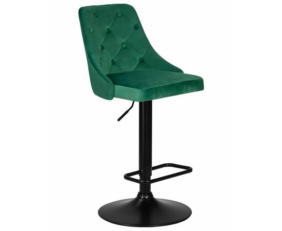 Набор 2 шт Стул барный DOBRIN JOSEPH BLACK, зеленый велюр (MJ9-88), Вариант: зеленый велюр (MJ9-88), изображение 2 | Интернет магазин мебели и декора LifeDekor