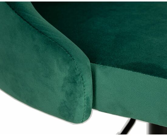 Набор 2 шт Стул барный DOBRIN JOSEPH BLACK, зеленый велюр (MJ9-88), Вариант: зеленый велюр (MJ9-88), изображение 7 | Интернет магазин мебели и декора LifeDekor