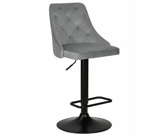 Набор 2 шт Стул барный DOBRIN JOSEPH BLACK, серый велюр (MJ9-75), Вариант: серый велюр (MJ9-75) | Интернет магазин мебели и декора LifeDekor
