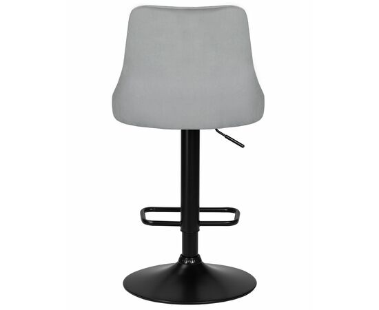 Набор 2 шт Стул барный DOBRIN JOSEPH BLACK, серый велюр (MJ9-75), Вариант: серый велюр (MJ9-75), изображение 5 | Интернет магазин мебели и декора LifeDekor