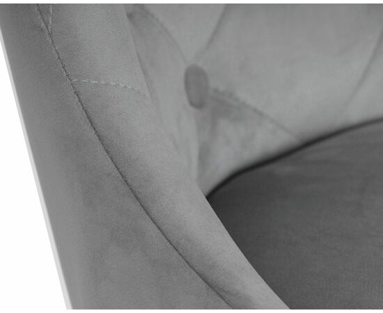 Набор 2 шт Стул барный DOBRIN JOSEPH BLACK, серый велюр (MJ9-75), Вариант: серый велюр (MJ9-75), изображение 8 | Интернет магазин мебели и декора LifeDekor