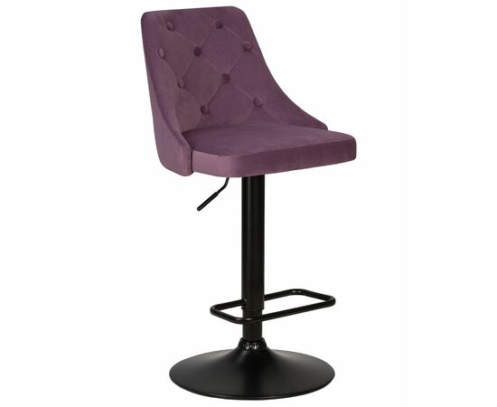 Набор 2 шт Стул барный DOBRIN JOSEPH BLACK, пудрово-сиреневый велюр (MJ9-52), Вариант: пудрово-сиреневый велюр (MJ9-52) | Интернет магазин мебели и декора LifeDekor