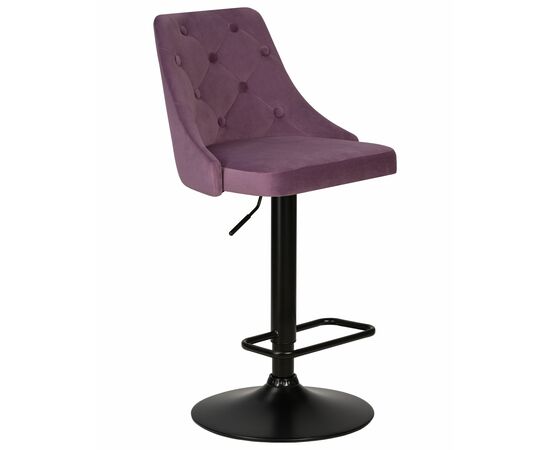 Набор 2 шт Стул барный DOBRIN JOSEPH BLACK, пудрово-сиреневый велюр (MJ9-52), Вариант: пудрово-сиреневый велюр (MJ9-52), изображение 2 | Интернет магазин мебели и декора LifeDekor