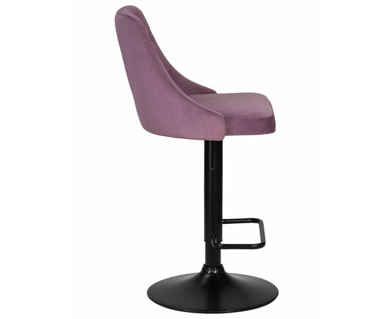 Набор 2 шт Стул барный DOBRIN JOSEPH BLACK, пудрово-сиреневый велюр (MJ9-52), Вариант: пудрово-сиреневый велюр (MJ9-52), изображение 3 | Интернет магазин мебели и декора LifeDekor
