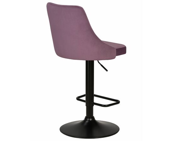 Набор 2 шт Стул барный DOBRIN JOSEPH BLACK, пудрово-сиреневый велюр (MJ9-52), Вариант: пудрово-сиреневый велюр (MJ9-52), изображение 4 | Интернет магазин мебели и декора LifeDekor