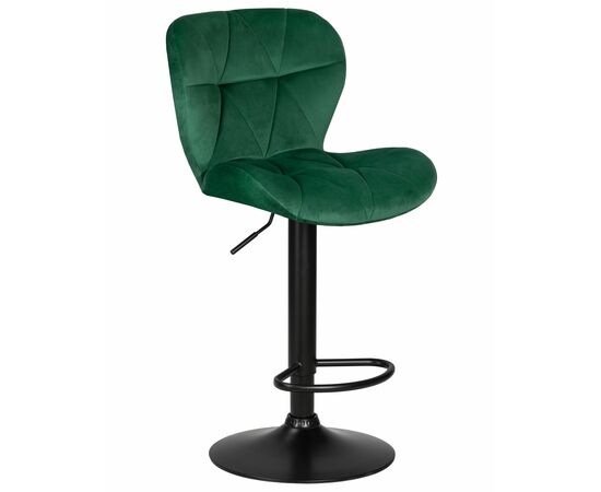 Набор 2 шт Стул барный DOBRIN BARNY BLACK, зеленый велюр (MJ9-88), Вариант: зеленый велюр (MJ9-88), изображение 2 | Интернет магазин мебели и декора LifeDekor