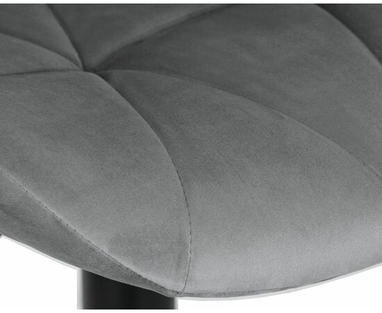 Набор 2 шт Стул барный DOBRIN BARNY BLACK, серый велюр (MJ9-75), Вариант: серый велюр (MJ9-75), изображение 10 | Интернет магазин мебели и декора LifeDekor