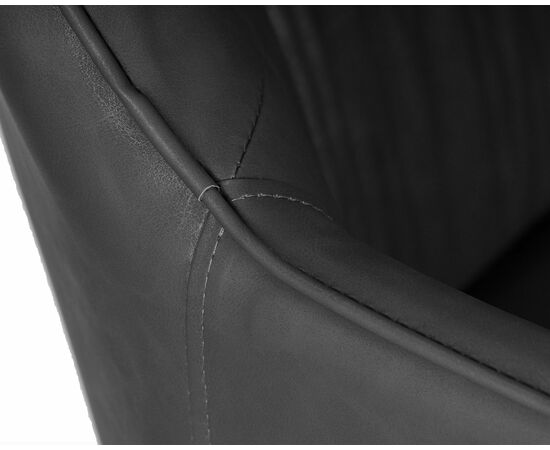 Набор 2 шт Стул обеденный DOBRIN DANIEL, черные ножки, винтажная антрацитовая экокожа (RU-08), Вариант: черные ножки, винтажная антрацитовая экокожа (RU-08), изображение 9 | Интернет магазин мебели и декора LifeDekor