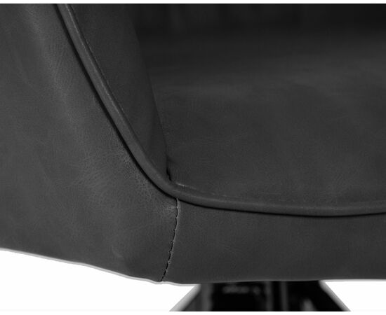 Набор 2 шт Стул обеденный DOBRIN DANIEL, черные ножки, винтажная антрацитовая экокожа (RU-08), Вариант: черные ножки, винтажная антрацитовая экокожа (RU-08), изображение 10 | Интернет магазин мебели и декора LifeDekor