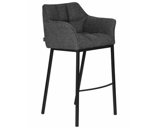 Набор 2 шт Стул барный DOBRIN LUCAS, серая ткань (F-22), Вариант: серая ткань (F-22), изображение 3 | Интернет магазин мебели и декора LifeDekor