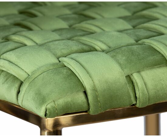 Набор 4 шт Стул барный DOBRIN EMMA GOLD, зеленый велюр (VF-08), Вариант: зеленый велюр (VF-08), изображение 8 | Интернет магазин мебели и декора LifeDekor
