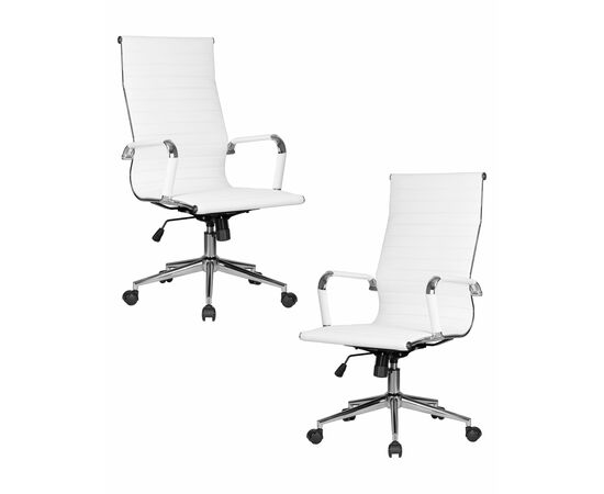 Набор 2 шт Офисное кресло для руководителей DOBRIN CLARK SIMPLE, белый, Вариант: белый | Интернет магазин мебели и декора LifeDekor