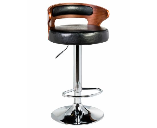 Набор 2 шт Стул барный DOBRIN FRED, коричневое дерево, чёрный, Вариант: коричневое дерево, чёрный, изображение 2 | Интернет магазин мебели и декора LifeDekor