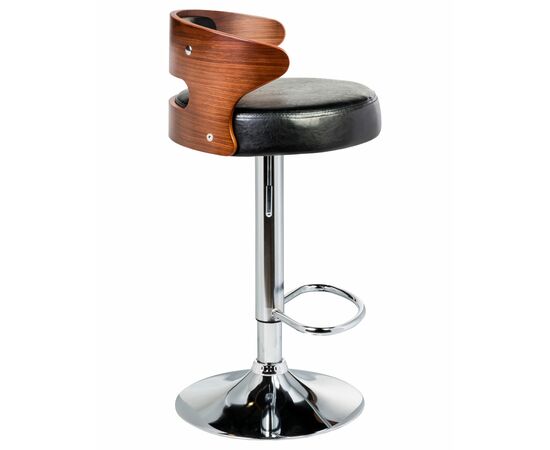 Набор 2 шт Стул барный DOBRIN FRED, коричневое дерево, чёрный, Вариант: коричневое дерево, чёрный, изображение 3 | Интернет магазин мебели и декора LifeDekor