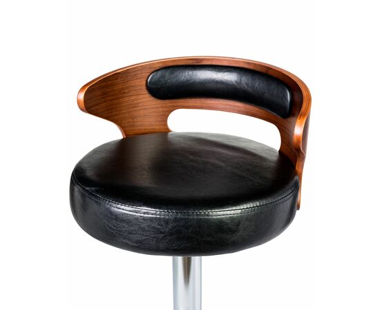 Набор 2 шт Стул барный DOBRIN FRED, коричневое дерево, чёрный, Вариант: коричневое дерево, чёрный, изображение 7 | Интернет магазин мебели и декора LifeDekor